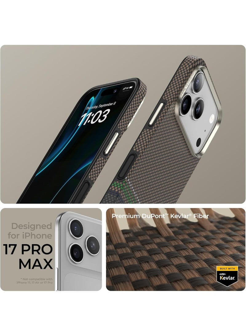 بينكس جراب Benks Prestige Armorpro لهاتف iPhone 17 Pro Max مزود بزر تحكم بالكاميرا، متوافق مع Magsafe، جراب حماية كامل للجسم مصنوع من ألياف الأراميد Dupont Kevlar 1000D - Image 2